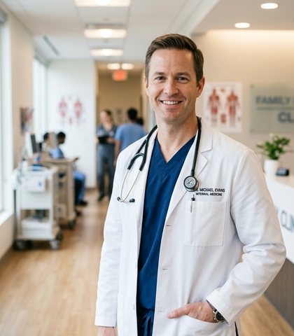 Friendly doctor ready to answer your questions